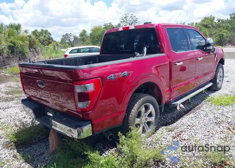 2022 Ford F-150 Lariat z USA, uszkodzony, nr VIN 1FTFW1EDXNFA02529